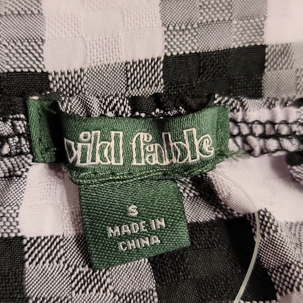 WILD Fable long sleeve purple and black gingham dress size small - Picture 6 of 12